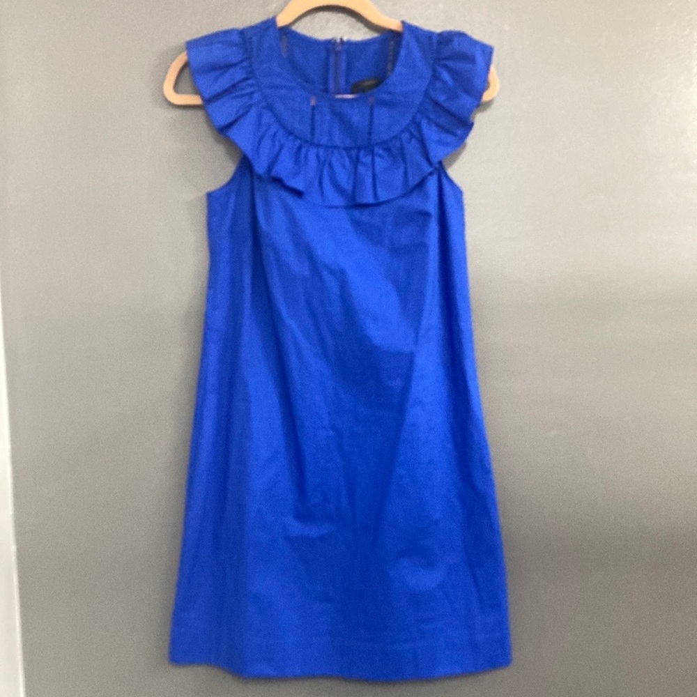 J.Crew Ruffle Collar Sleeveless Mini Dress